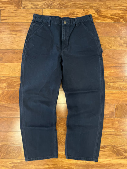 2017 Carhartt Midnight Navy Carpenter Pants (36 x 32)