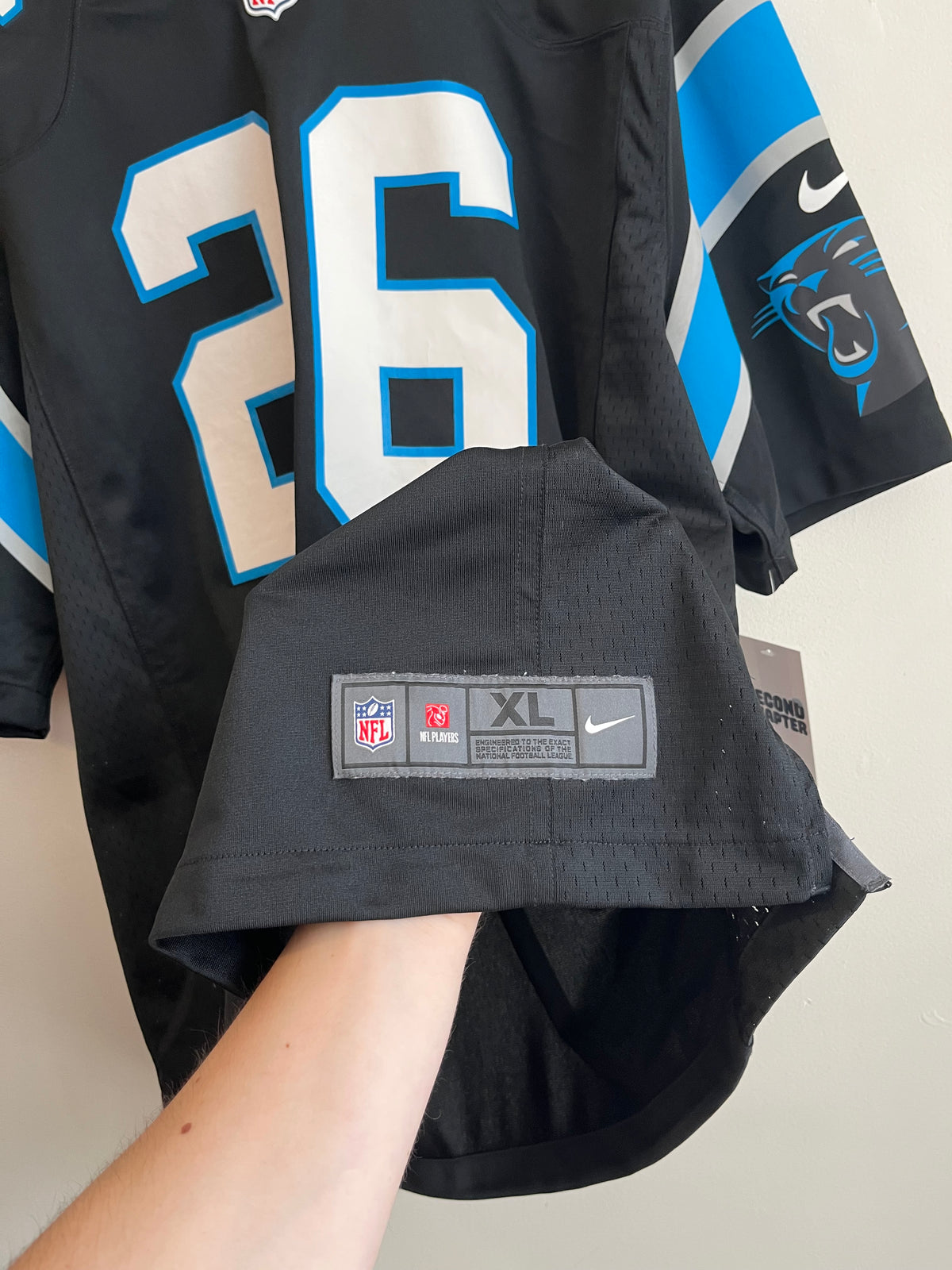 2016 Carolina Panthers Donte Jackson Home Nike Jersey (XL)