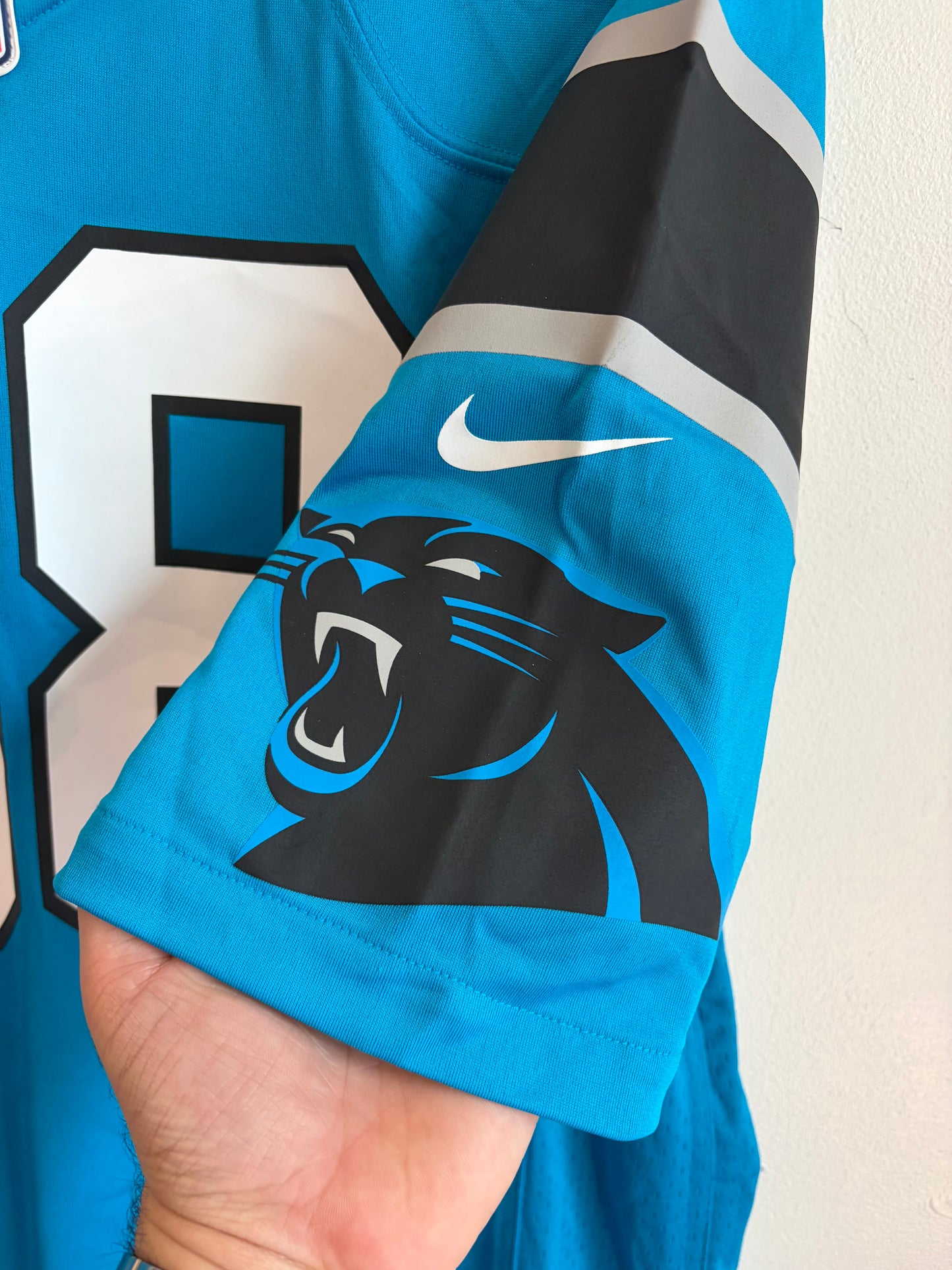 2016 Carolina Panthers Greg Olsen Blue Nike Jersey (M)