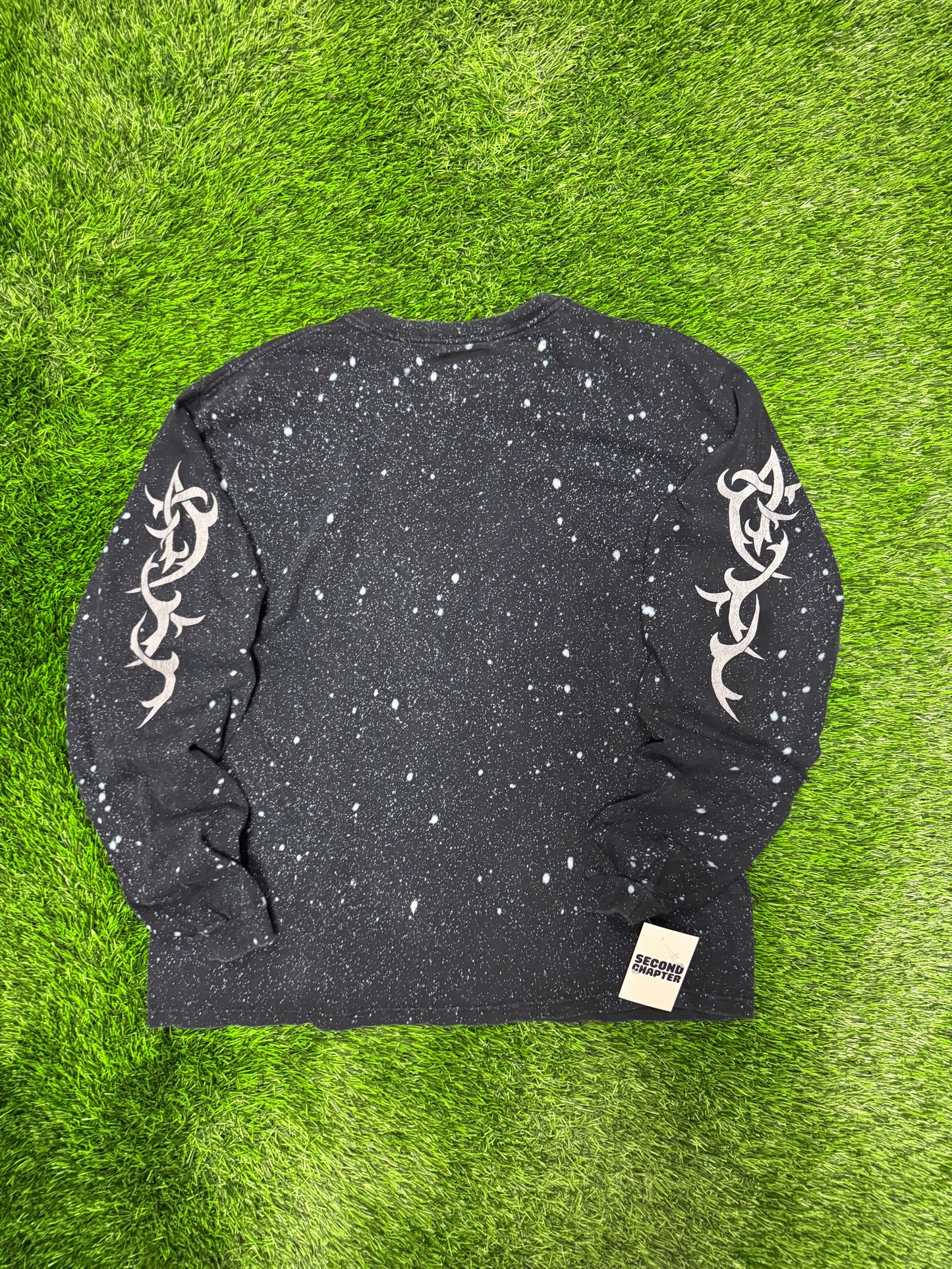 00s Guess Jeans Tribal Space Wash Long Sleeve Tee (XL)