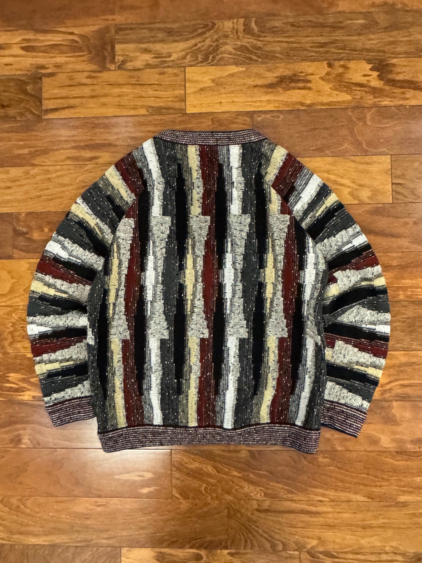 90s Protege Multi-Color Striped Sweater (L)