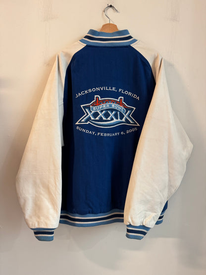 2005 Jacksonville Super Bowl Varsity Leather Jacket (XL)
