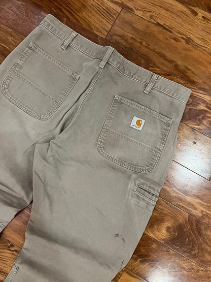 2015 Carhartt Mushroom Colored Workwear Pants (36x29)