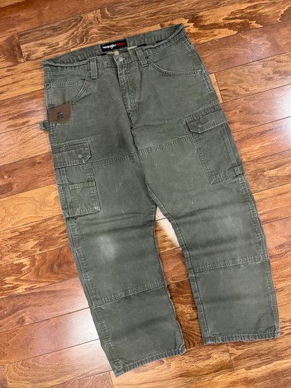 00s Wrangler Riggs Flannel Lined Pants (38 x 30)