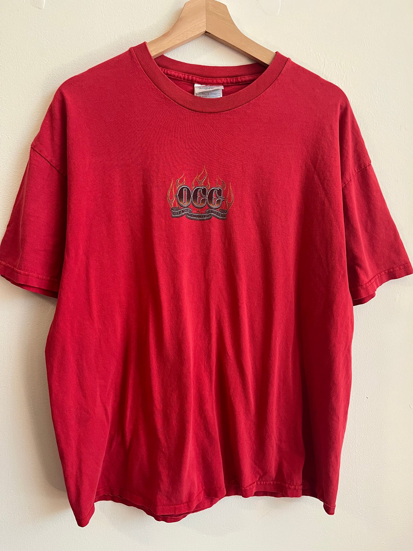 00s Orange County Choppers Red Flames Tee (XL)