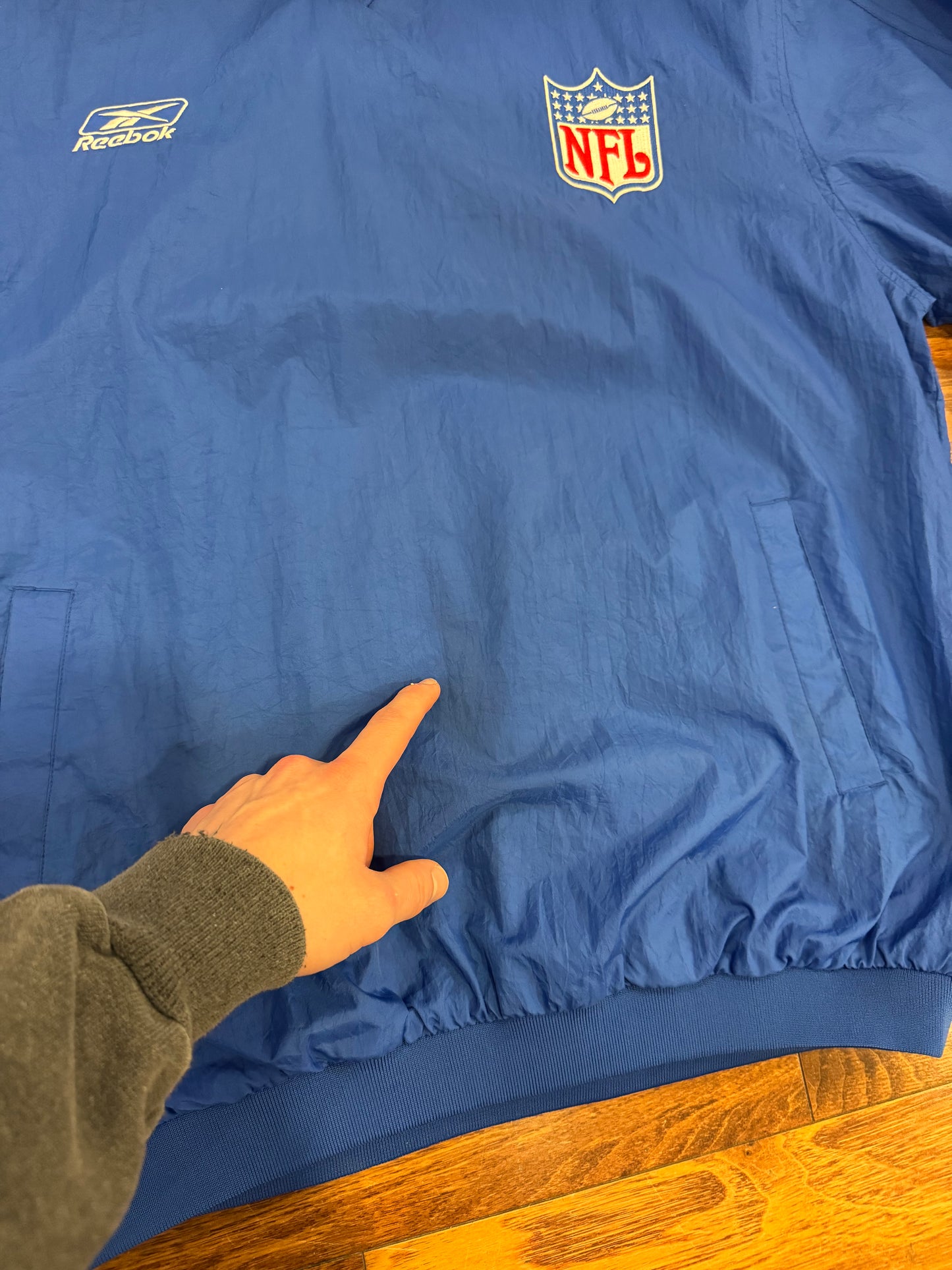 90s NFL Reebok Panthers Color Essential Windbreaker (L)