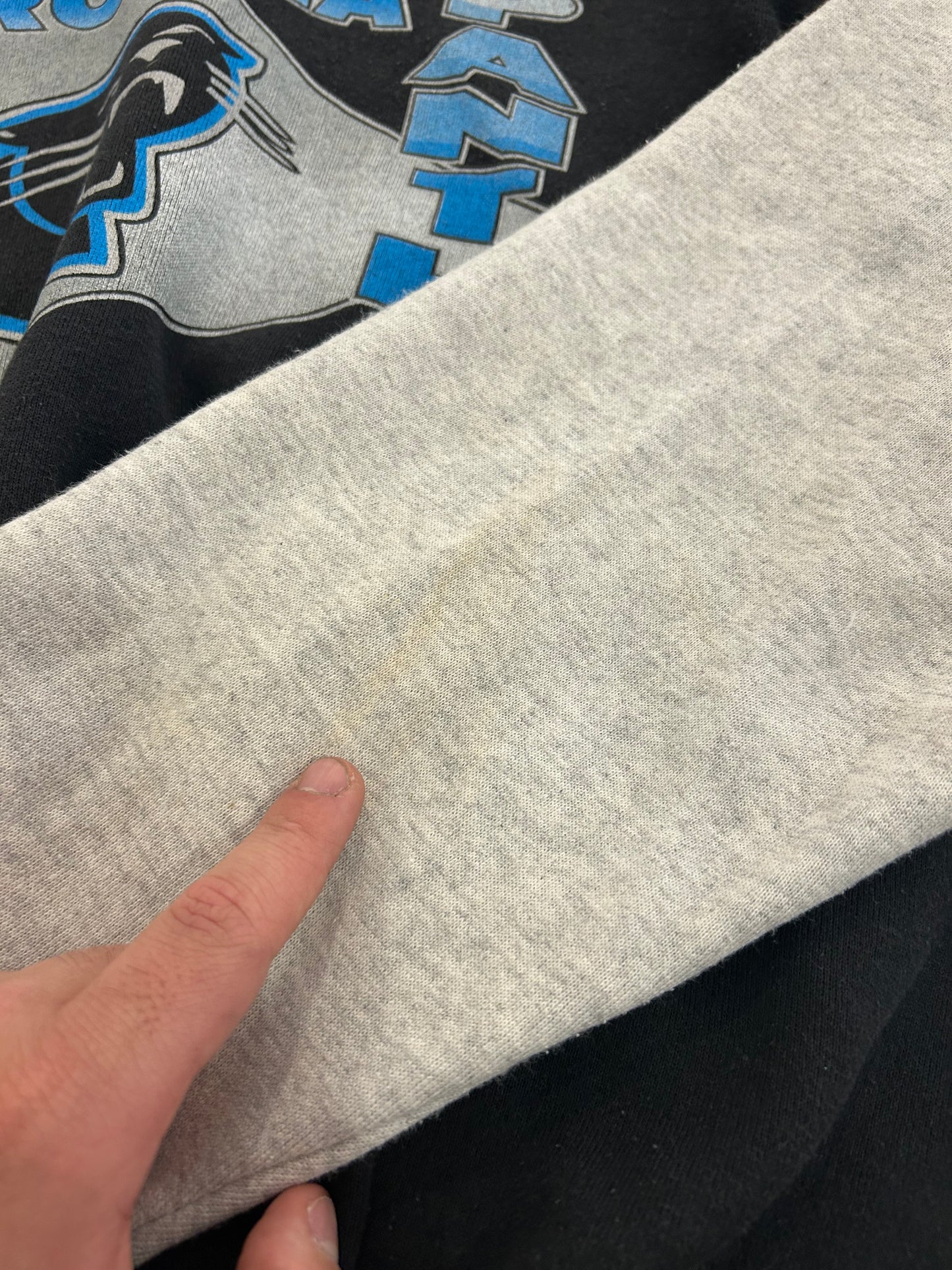 90s Carolina Panther Two Tone Rare Hoodie (XL)