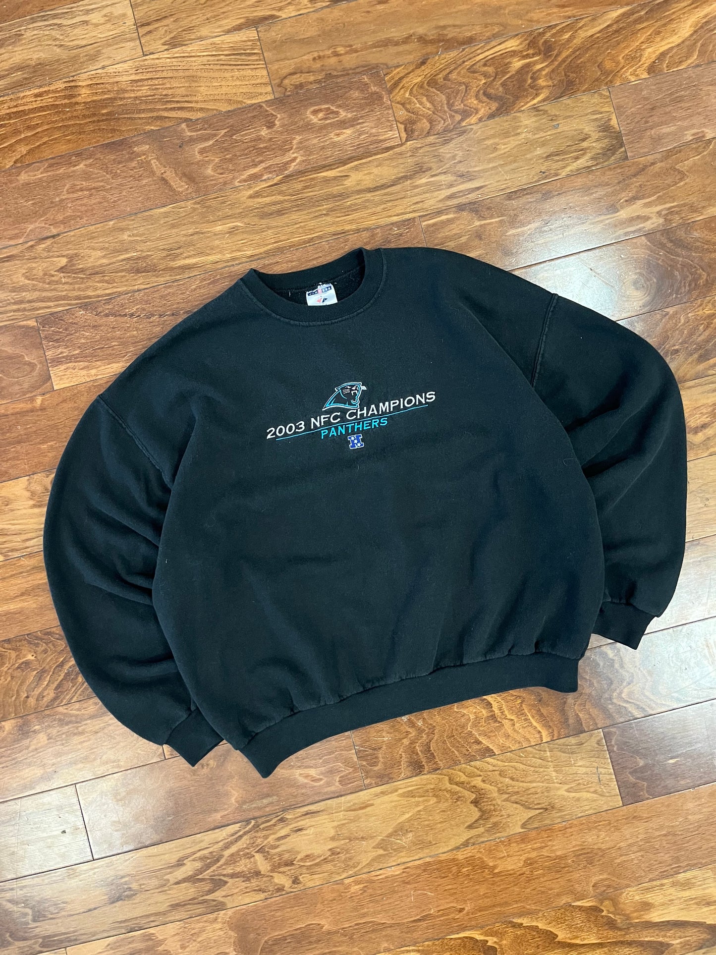 2003 Carolina Panthers Embroidered NFC Crewneck (XL)