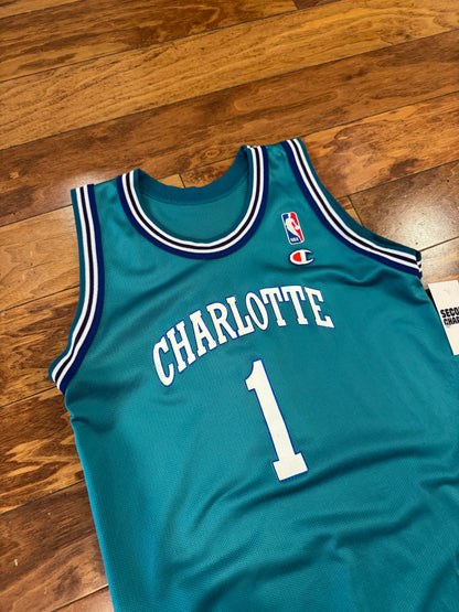 90s Charlotte Hornets Muggsy Bogues Jersey (Youth L)