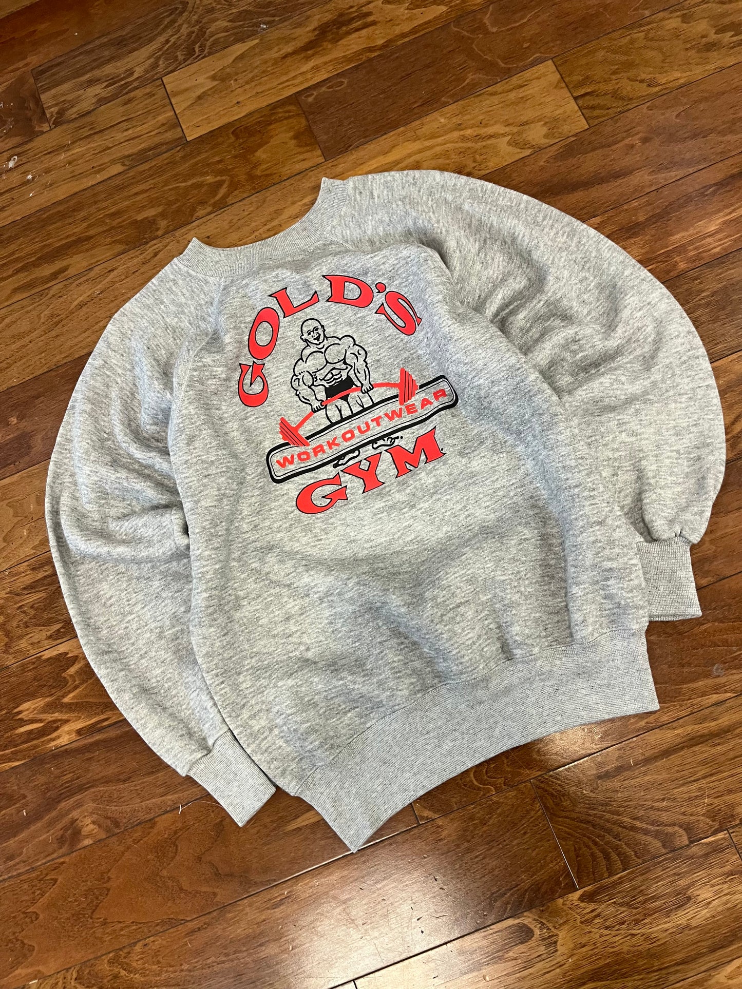 80s Gold's Gym Vintage Grey Crewneck (M)