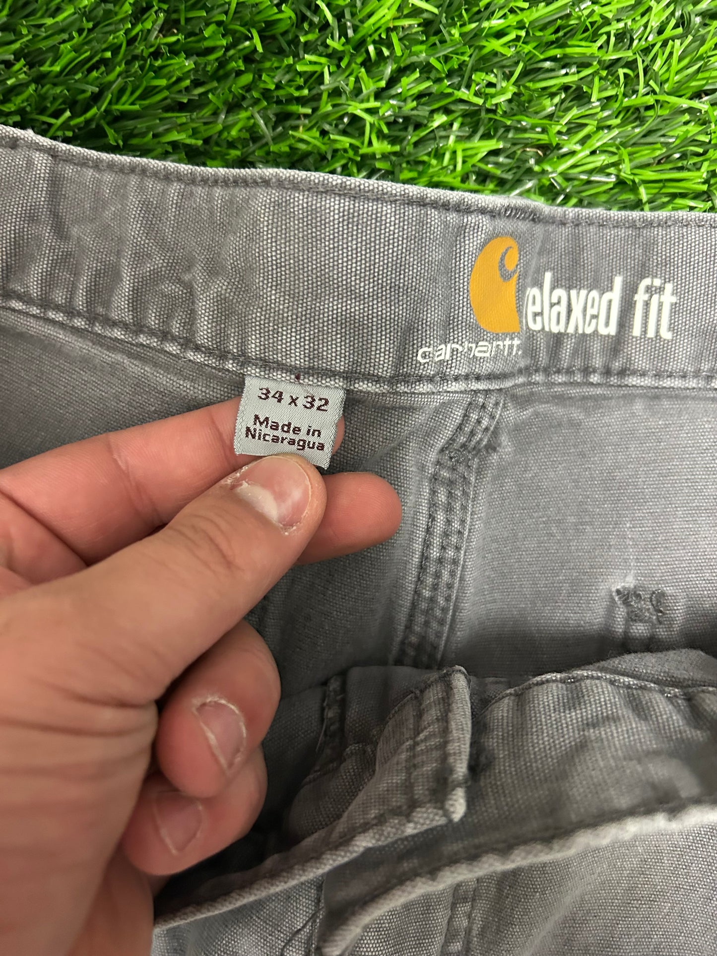 Carhartt Faded Grey Workwear Pants (34 x 32)