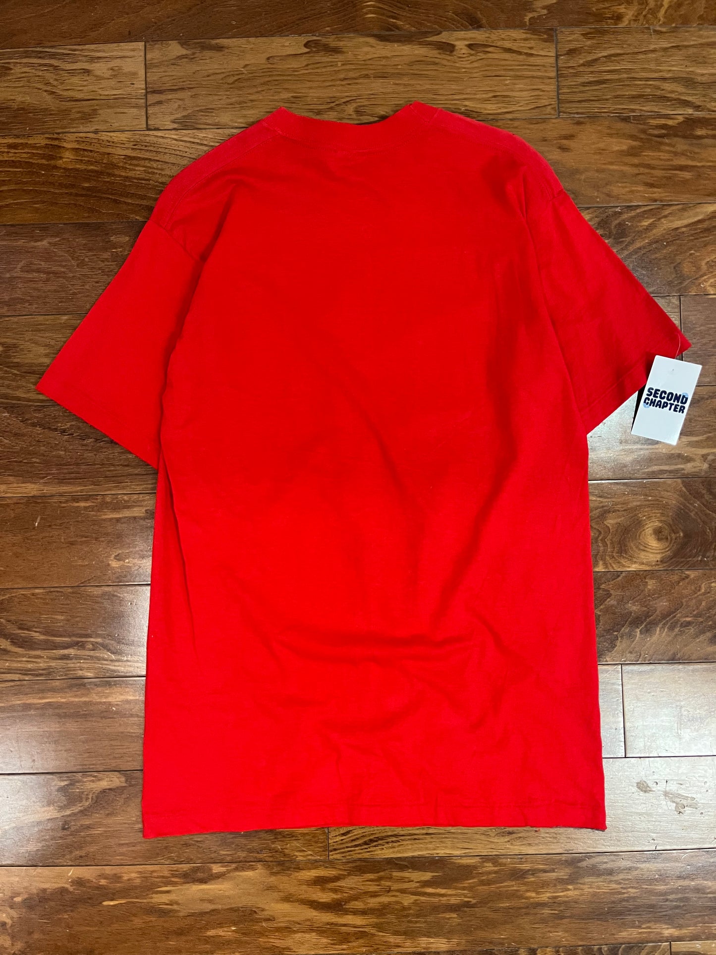 90s Atlanta Hawks Big Graphic Basketball Net Vintage NBA Tee (L)