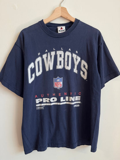 1993 Dallas Cowboys Faded Riddell Pro Line Tee (M)