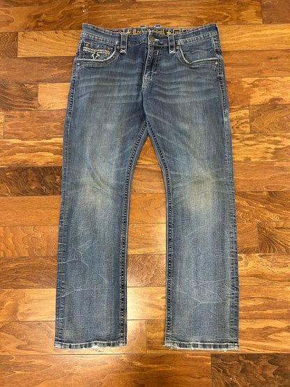 00s Rock Revival Embroidered Jeans (38 x 34)
