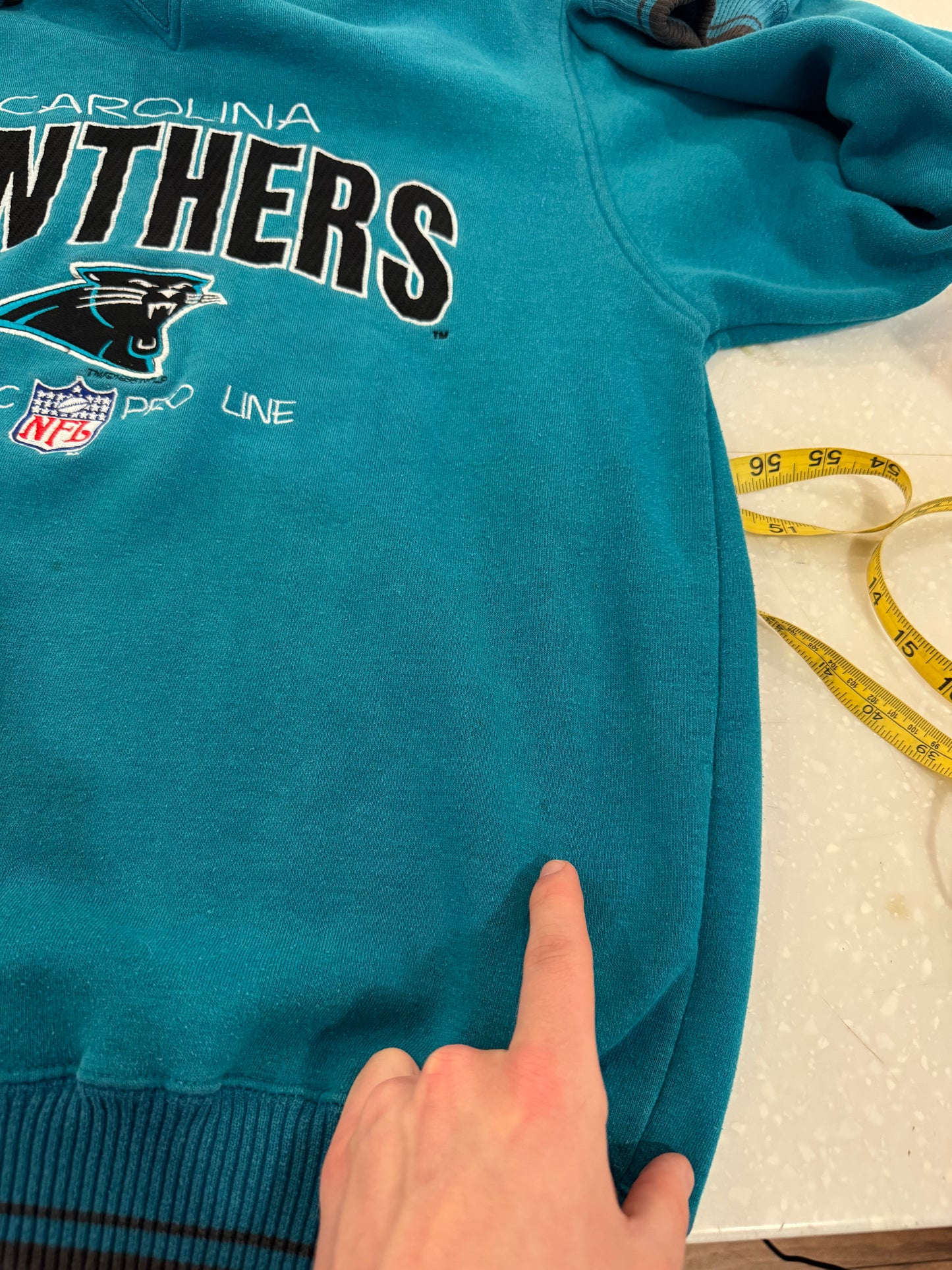 1996 Carolina Panthers Logo Athletic Embroidered Crewneck (L)