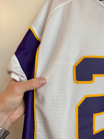 00s Minnesota Vikings Stitched Adrian Peterson Reebok Away Jersey (L)