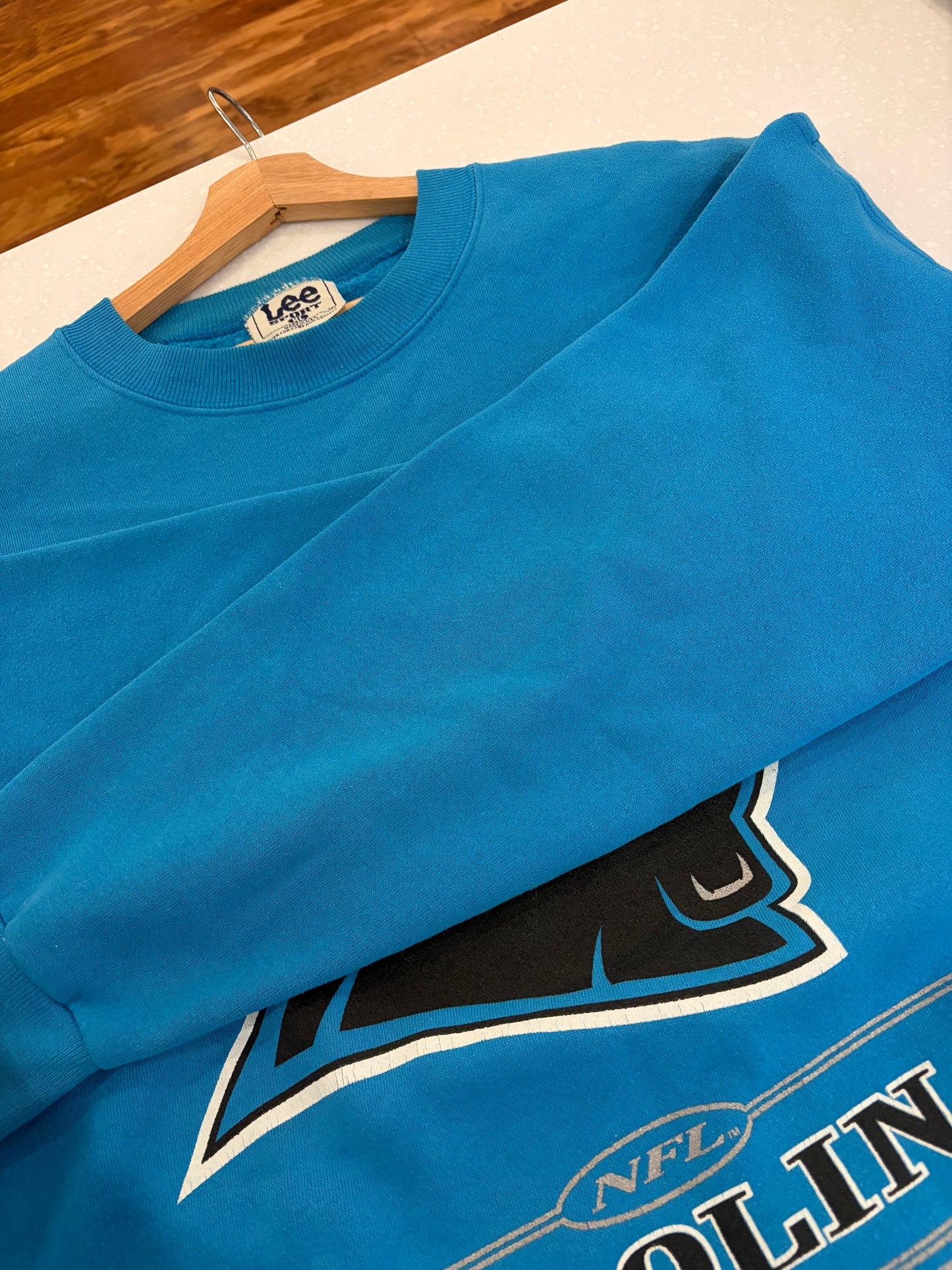 1997 Carolina Panthers Blue Lee Crewneck (XL)