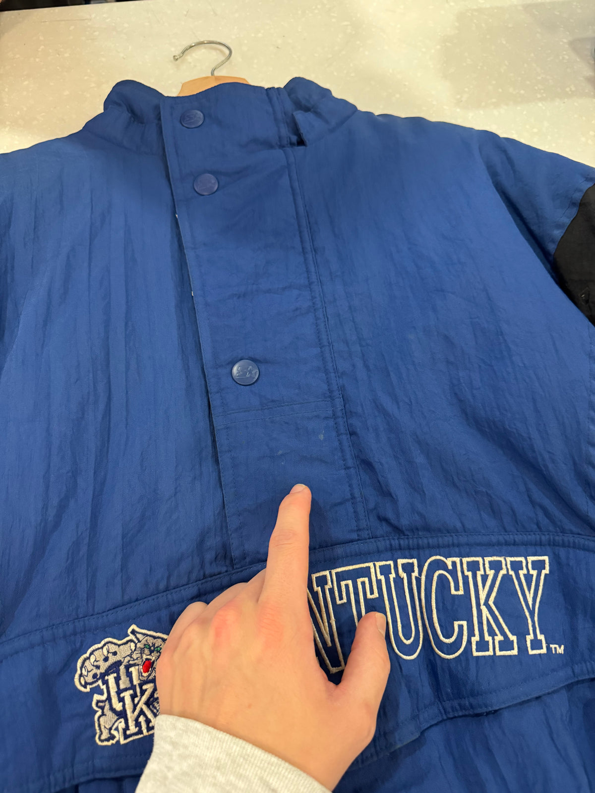 90s University of Kentucky Vintage Starter Puffer Jacket (XL)