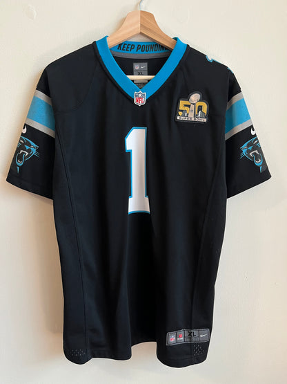 2015 Carolina Panthers SB 50 Home Jersey (Youth XL)