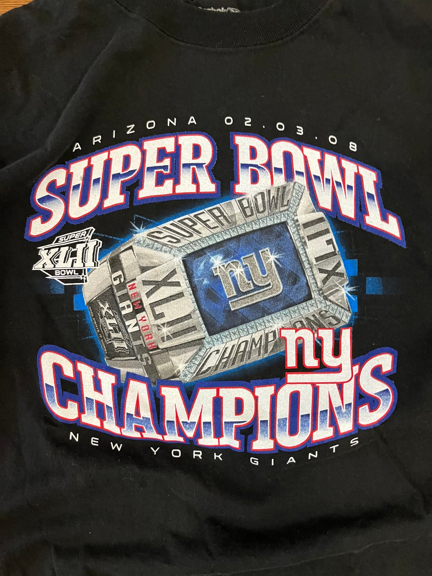 2008 New York Giants Super Bowl XLII Tee (L)