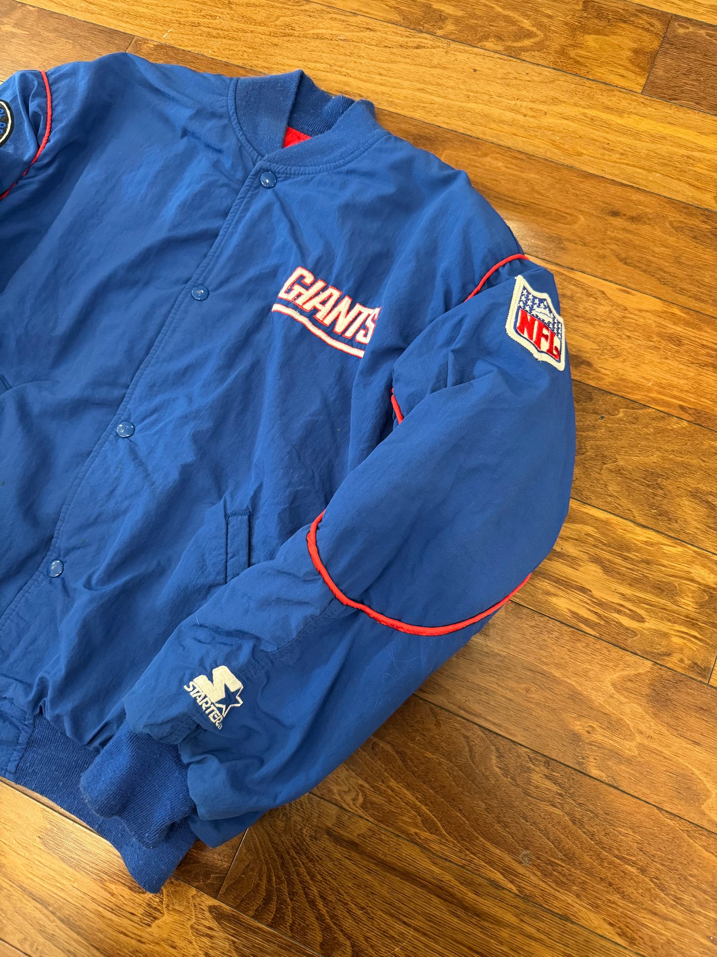 90s New York Giants Starter Patched Jacket (M)