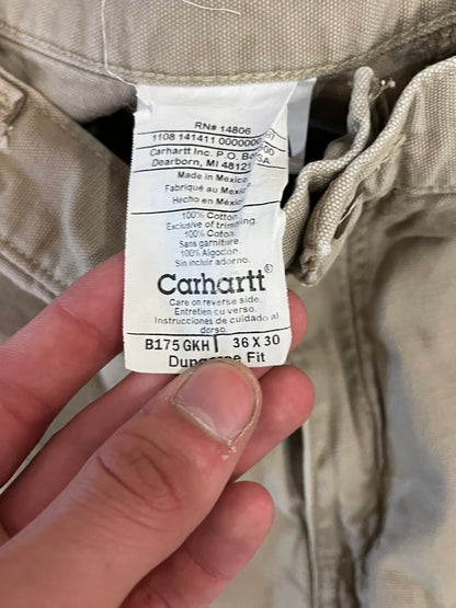 2008 Carhartt Golden Khaki Carpenter Pants (36 x 30)