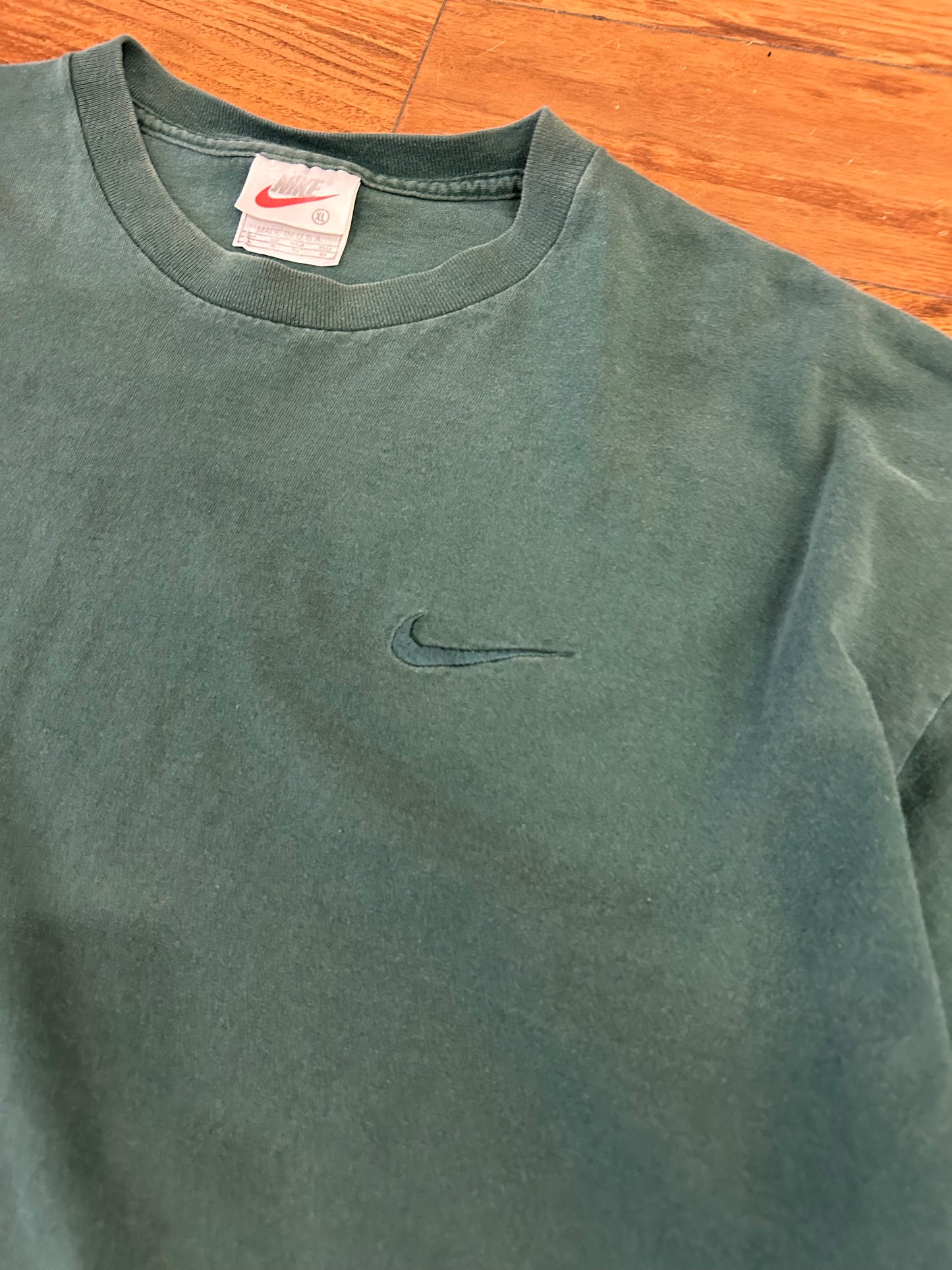 90s Nike Forest Green Essential Tee (XL)