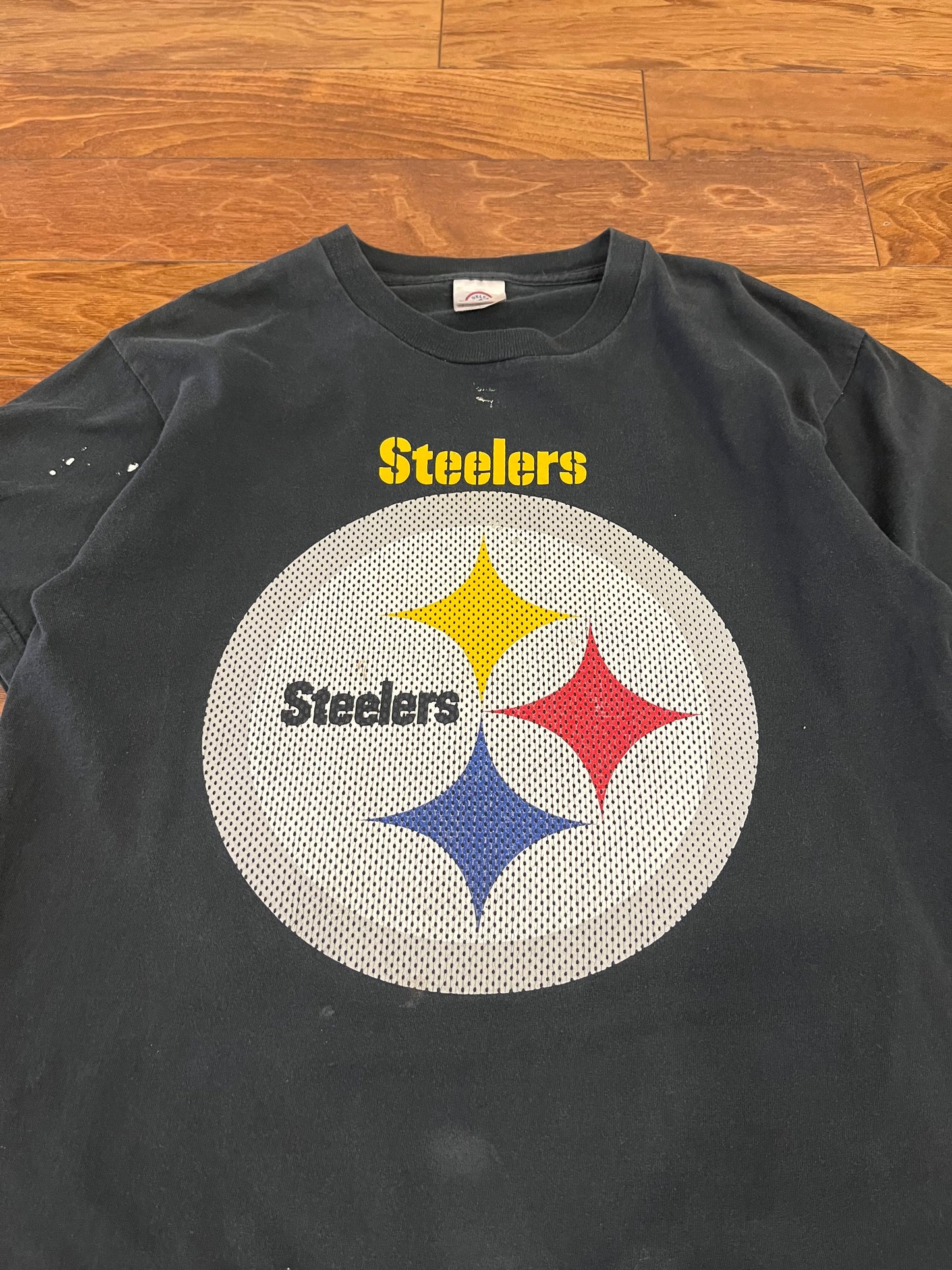 00s Pittsburgh Steelers Paint Vintage Tee (M)