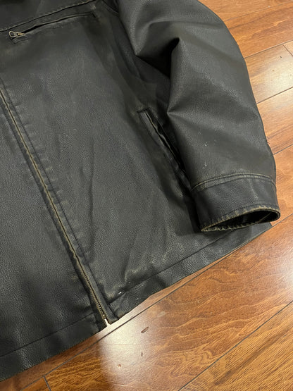 00s Aeropostale Quality Faded Leather Jacket (XL)