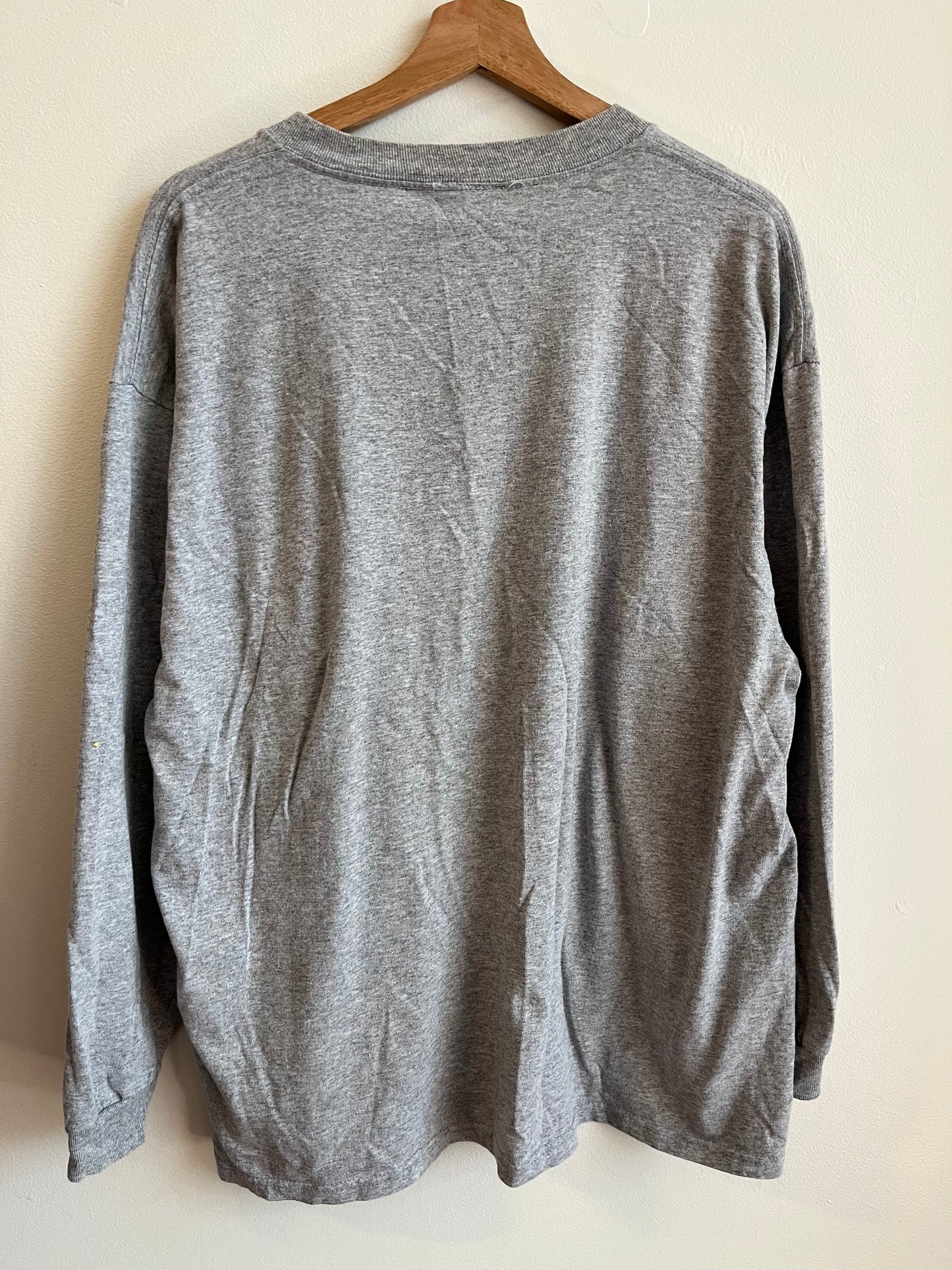 2003 Reebok Carolina Panthers NFL NFC Conference Champions Grey Long Sleeve Shirt (L)