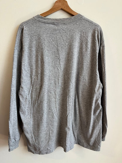 2003 Reebok Carolina Panthers NFL NFC Conference Champions Grey Long Sleeve Shirt (L)