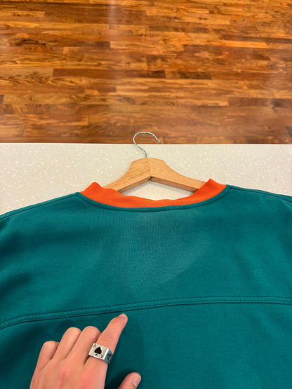 90s Miami Dolphins Embroidered Lee Sports Crewneck (XL)