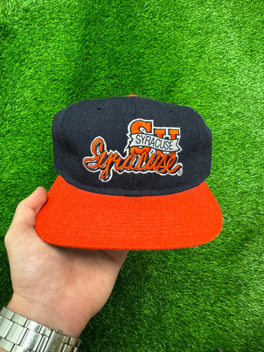 90s Syracuse University Spell Out The Game Vintage Snapback Hat (OS)
