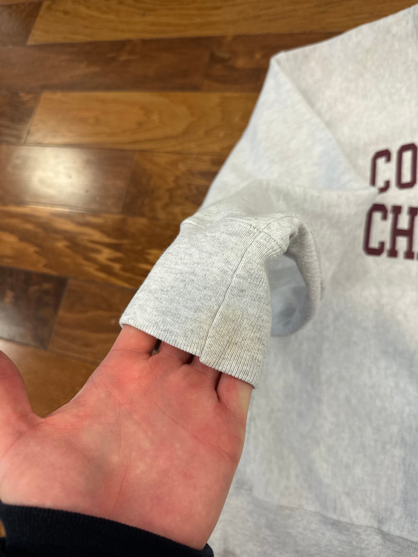 00s College of Charleston Spell Out Champion Crewneck (XL)