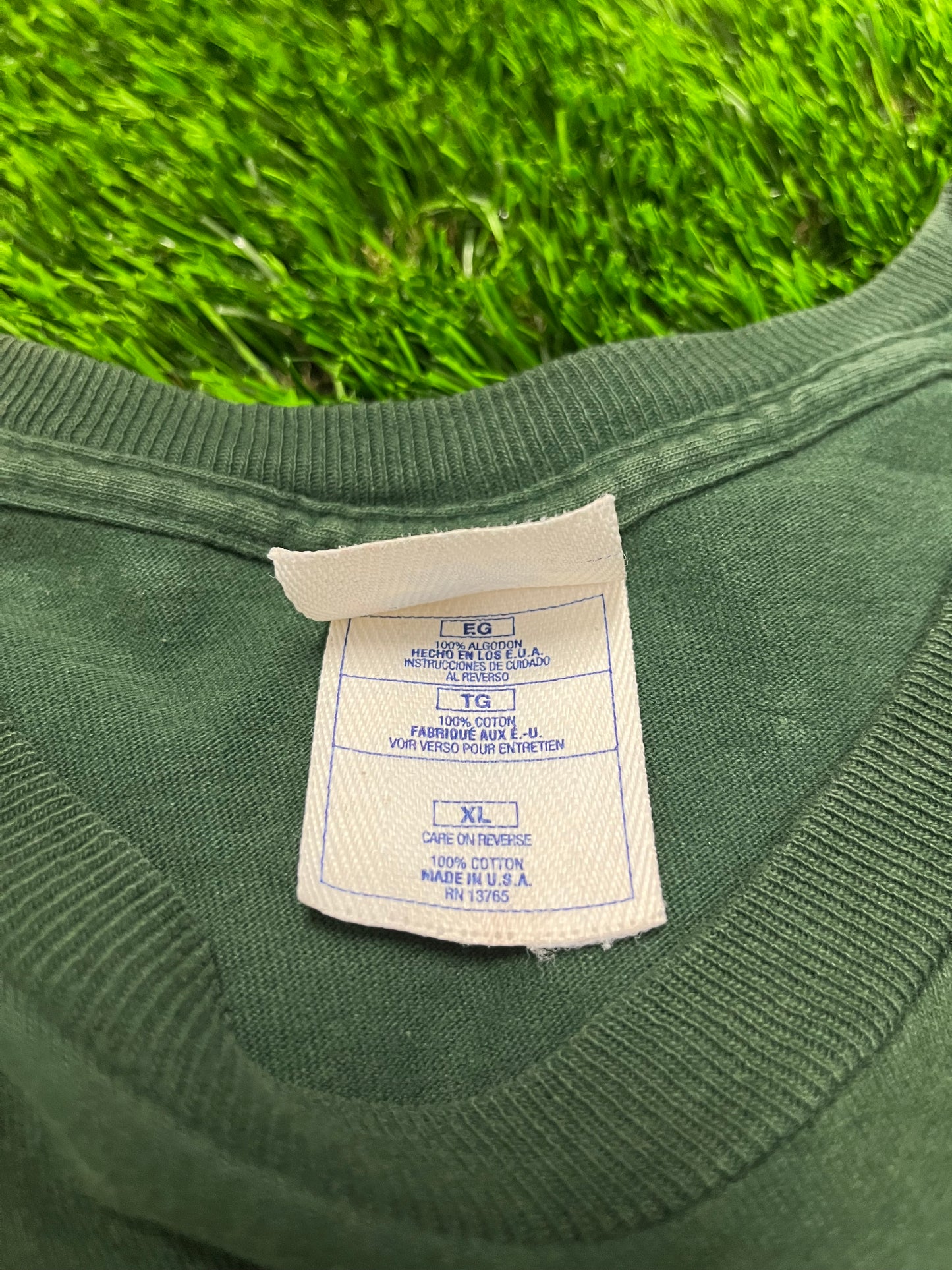 1997 Green Bay Packers Super Bowl Pro Player Green Tee (XL)