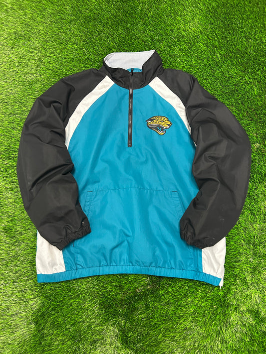 00s Jacksonville Jaguars Embroidered NFL Logo Windbreaker (L)