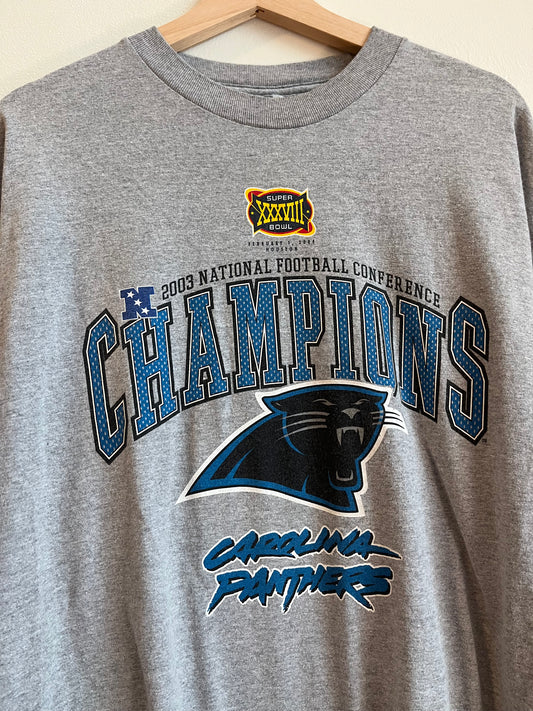 2003 Carolina Panthers Super Bowl Essential Long-Sleeve (XL)