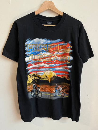 00s USA Freedom Forever Biker Tee (M)