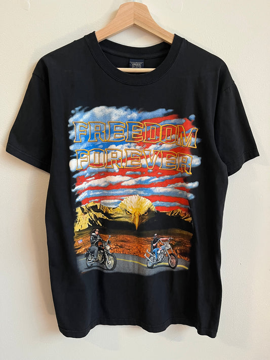 00s USA Freedom Forever Biker Tee (M)
