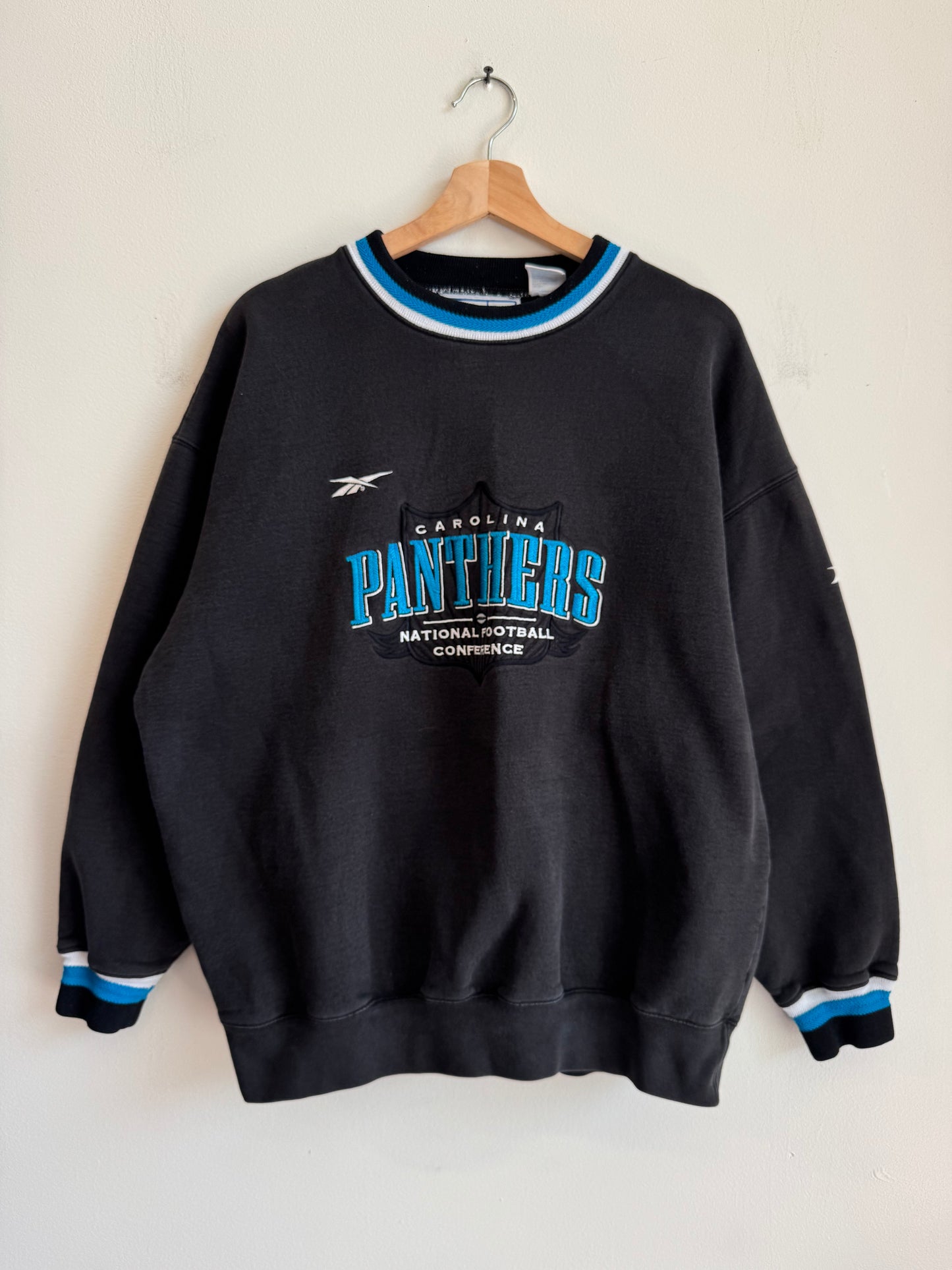 90s Carolina Panthers Reebok Pro Line Embroidered Crewneck (L)