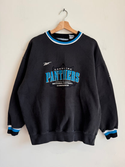 90s Carolina Panthers Reebok Pro Line Embroidered Crewneck (L)