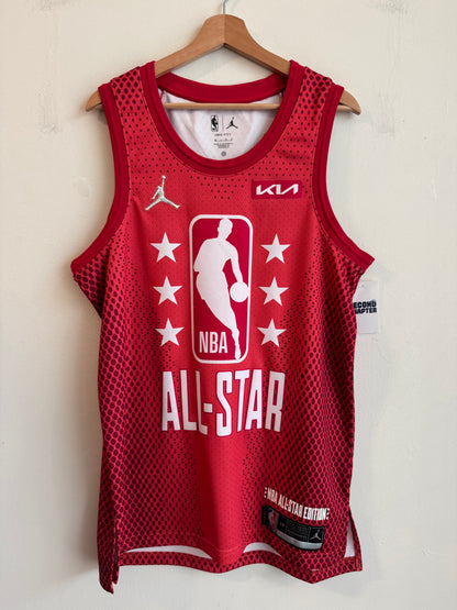2022 LaMelo Ball Deadstock Jordan Swingman Red All-Star Jersey (L)