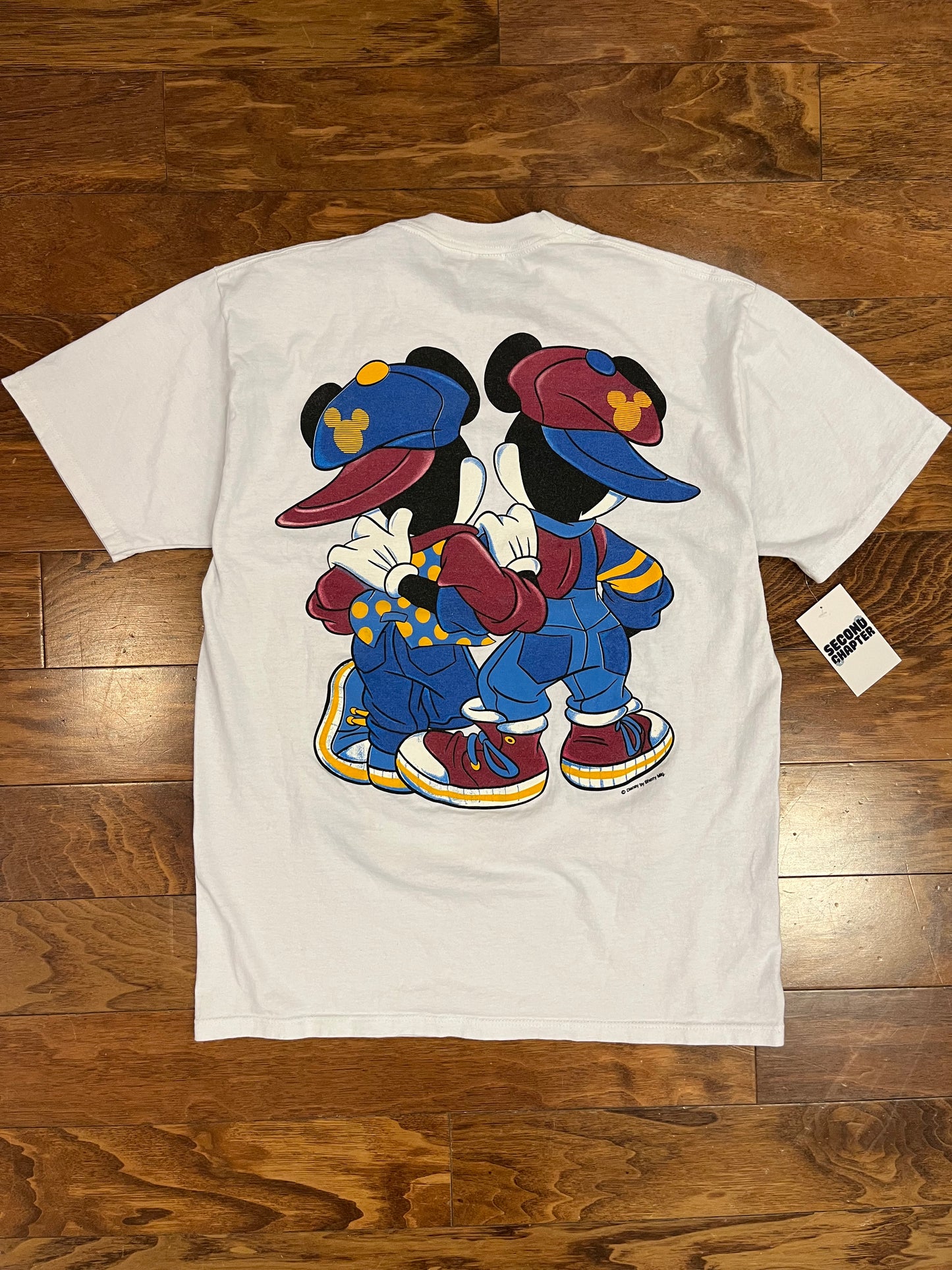 90s Mickey & Minnie Double Sided Graphic Tee (L)