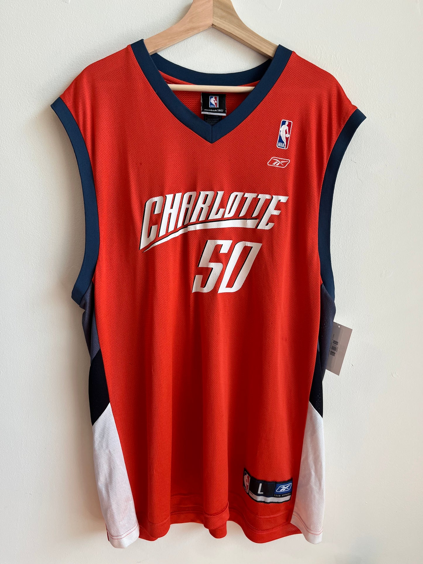 2000s Charlotte Bobcats Emeka Okafor Home NBA Jersey (L)