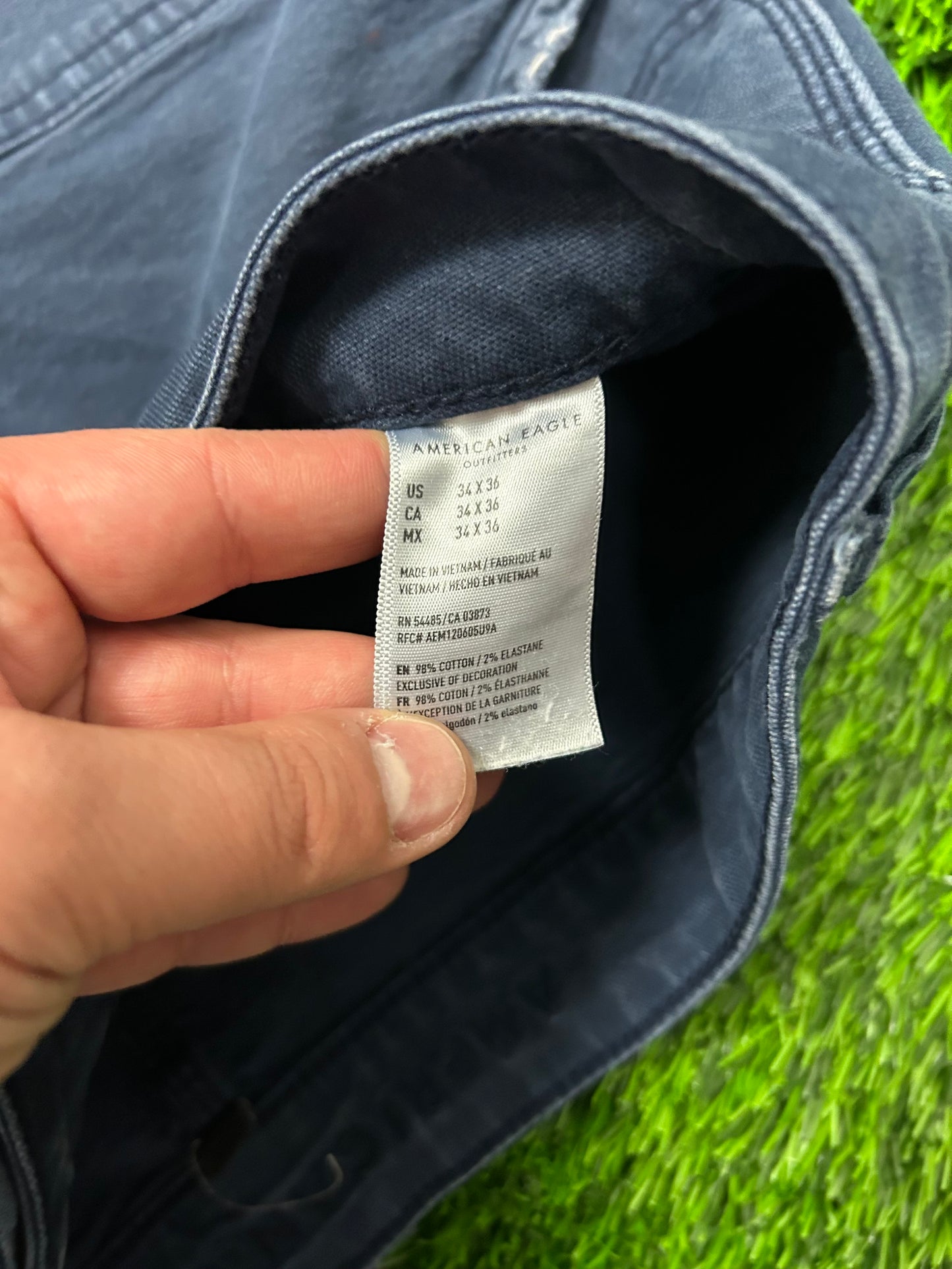 American Eagle Double Knee Carpenter Navy Pants (36 x 32)
