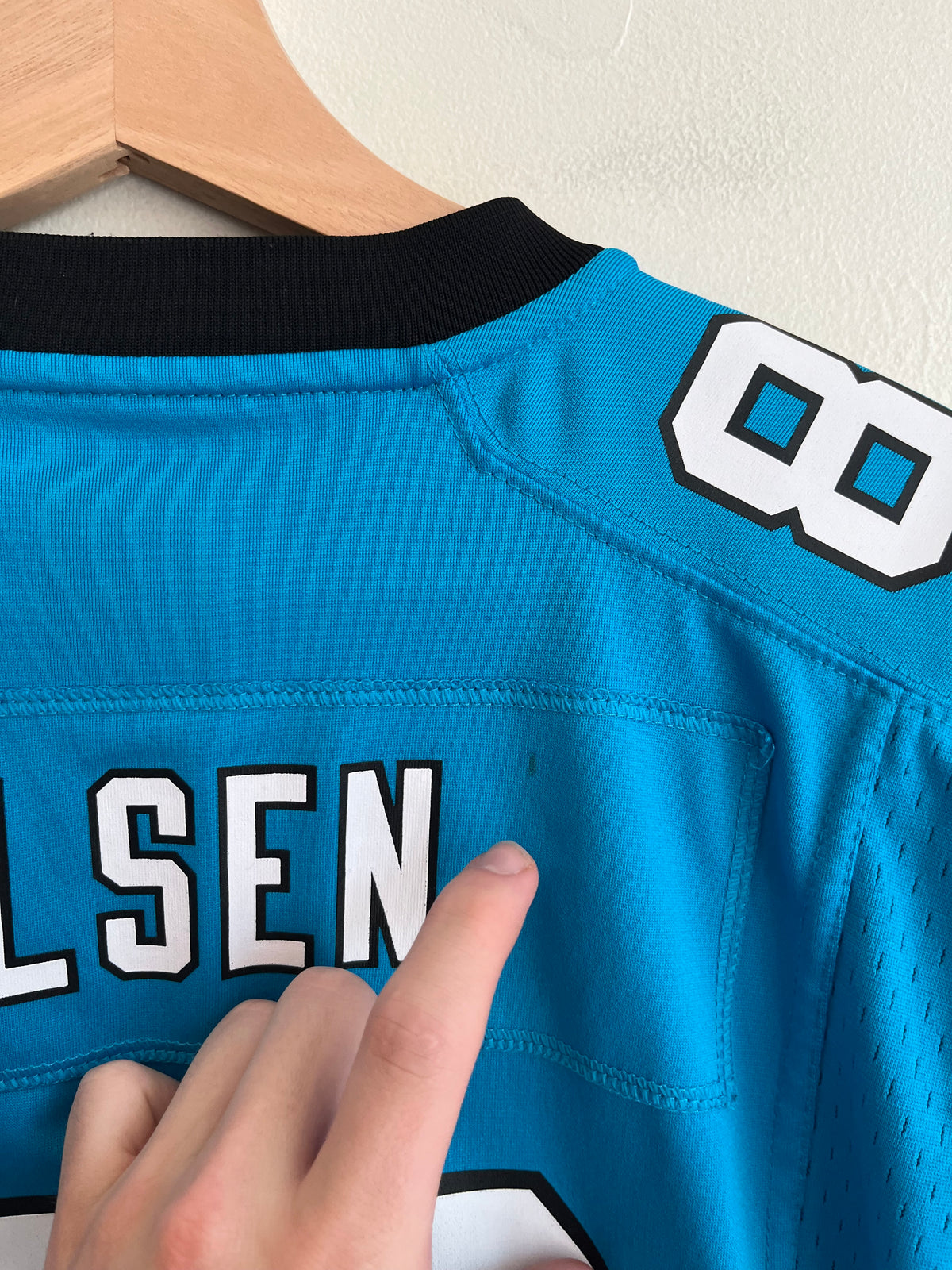 2016 Carolina Panthers Greg Olsen Blue Nike Jersey (Youth M)