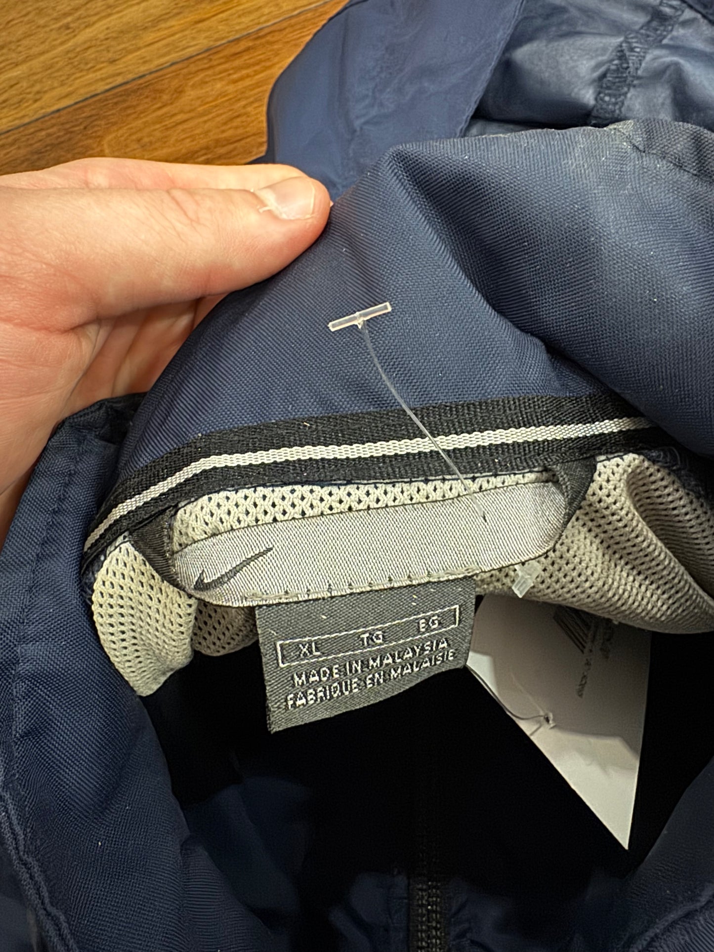 00s Nike Navy Parka Windbreaker (XL)