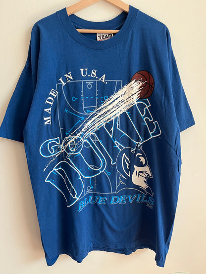 90s Go Duke Vintage Team Edition Big Graphic Tee (XXL)