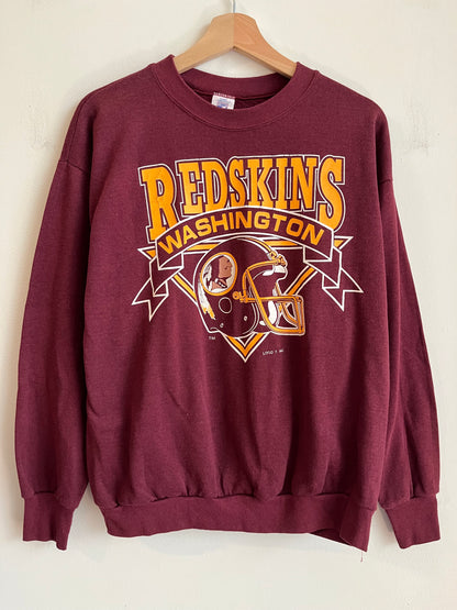 90s Washington Redskins Logo 7 Burgundy Crewneck (L)