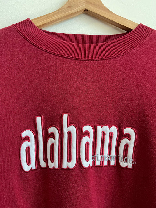 90s Alabama Crimson Tide Red Oak Striped Crewneck (XXL)